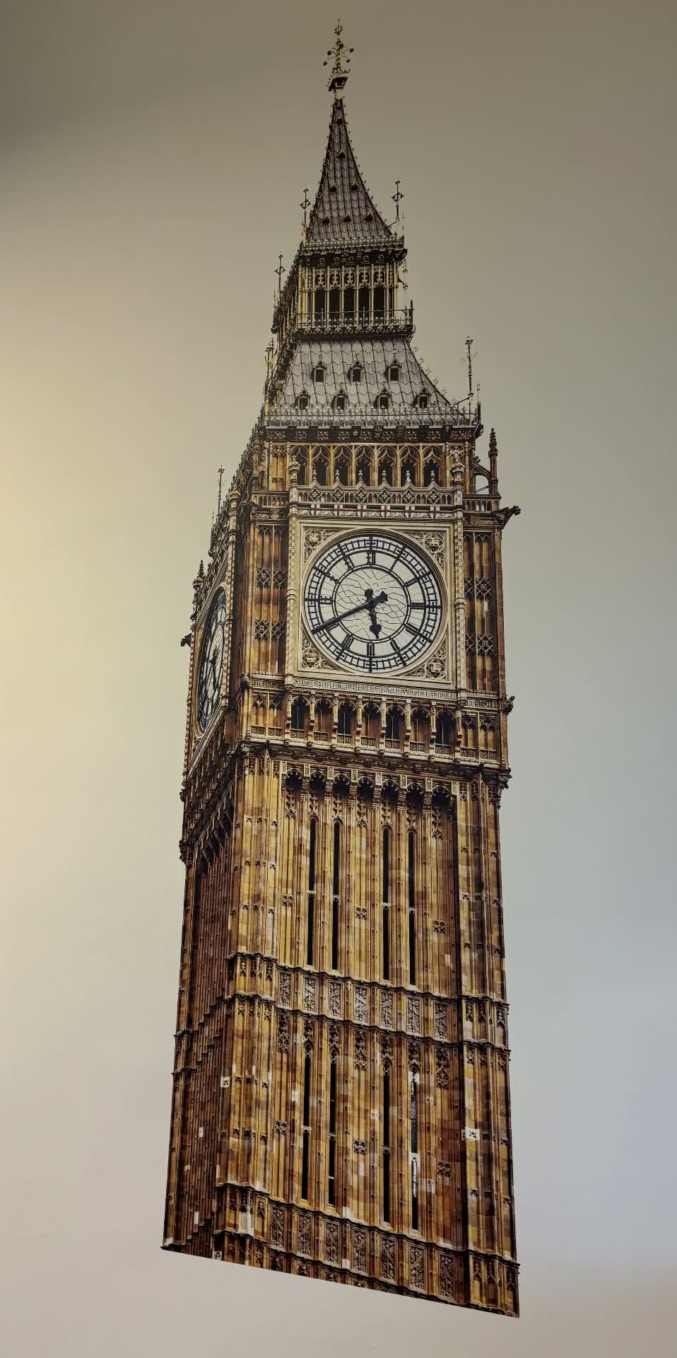 Big Ben Statement Wall — Architectural Print printed by DreamWall Studio